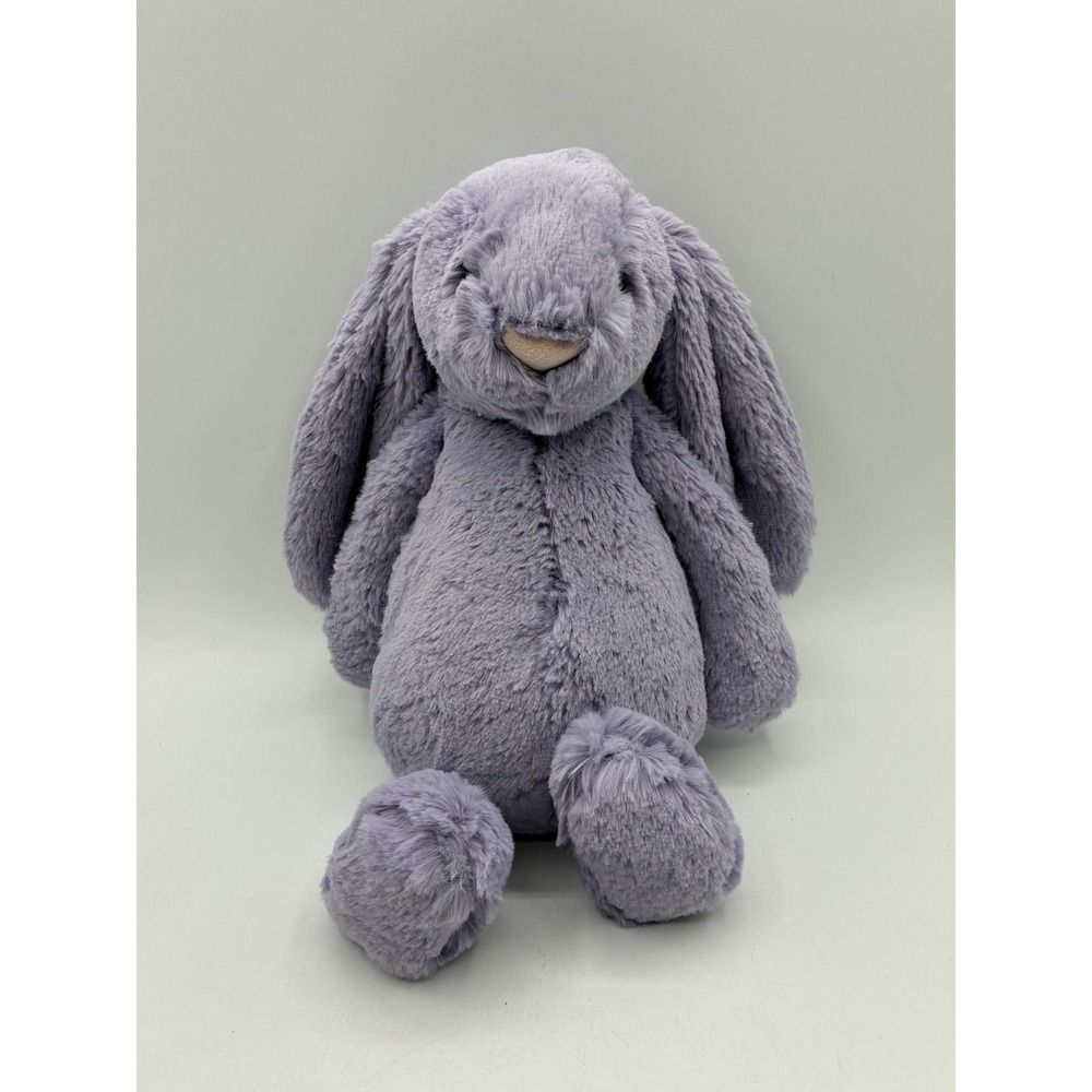 Jellycat Bashful Viola Bunny 12" Purple Rabbit Plush Stuffed Animal BAS3VB